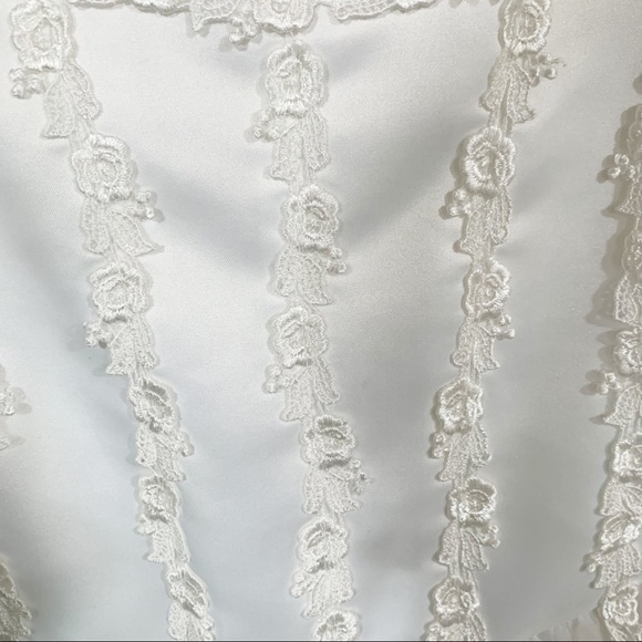 Storybook Heirlooms Girls White Cascading Dress - Picture 6 of 10